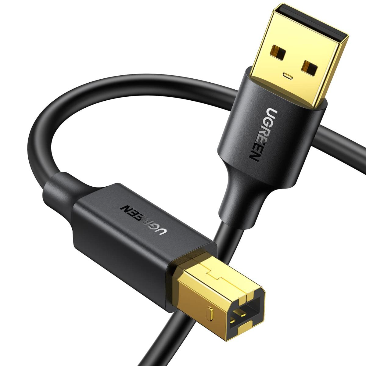 UGREEN USB 2.0 AM to BM Print Cable - Black UGREEN USB 2.0 AM to BM Print Cable - Black